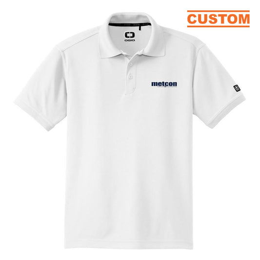 Yates-Metcon White Caliber 2.0 Polo Shirt