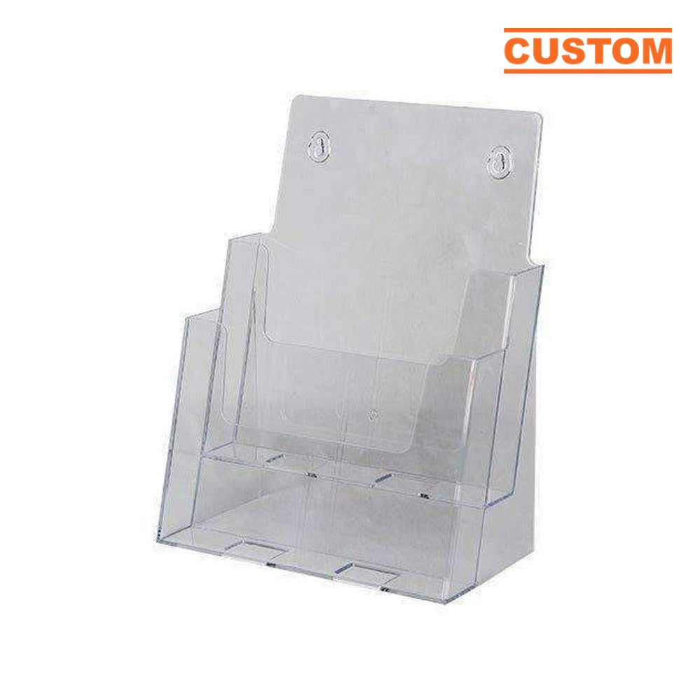 2-Tier Acrylic Brochure Holder for 8.5" or 4" Literature