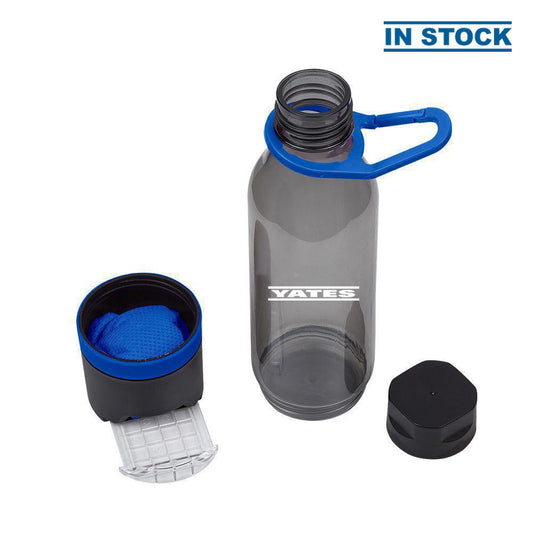 Yates 22 oz. Energy Sports Bottle with Phone Holder & Cooling Towel