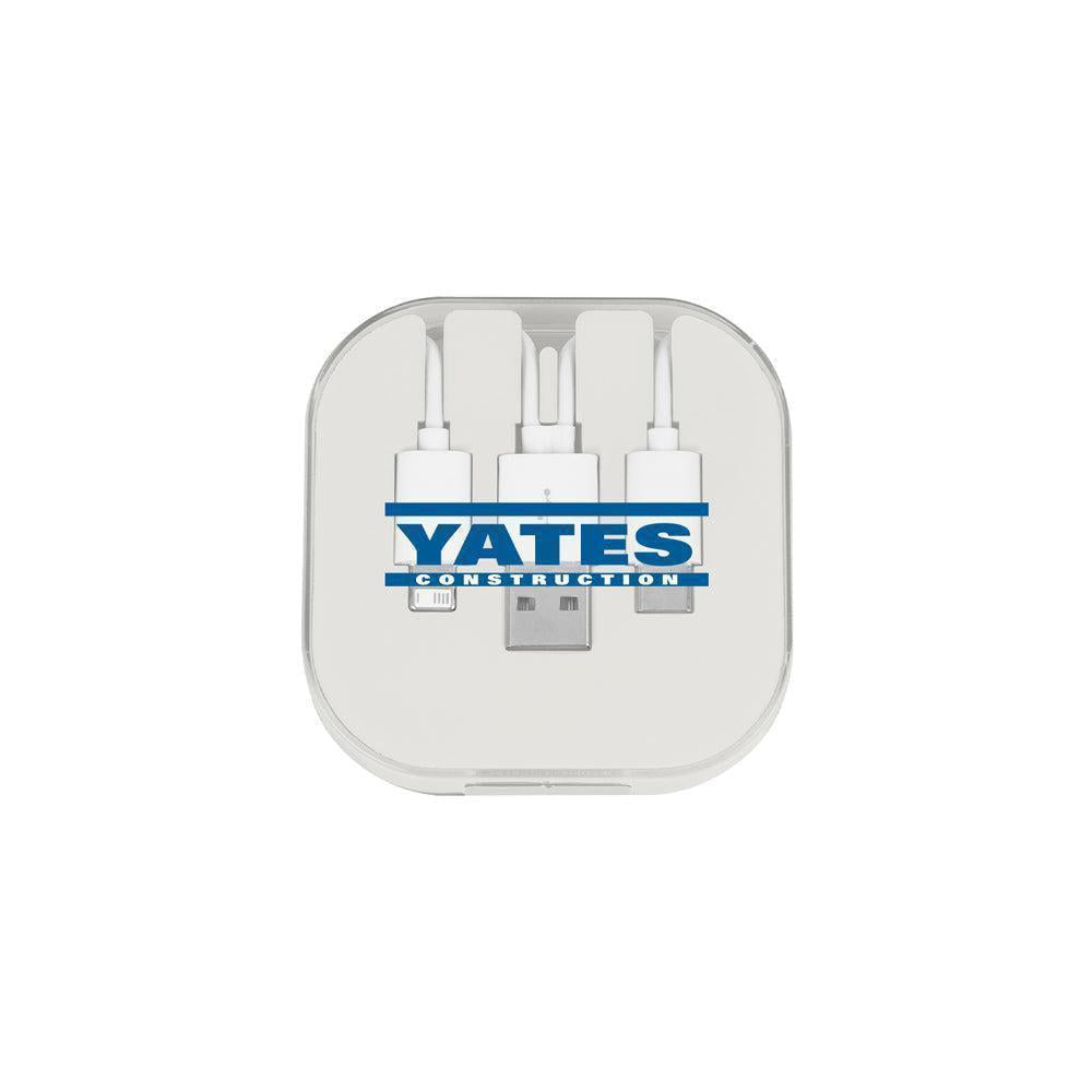 Yates 3-in-1 Charge Cable with Phone Stand