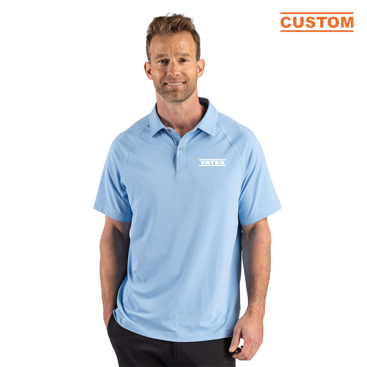 Cutter & Buck Prospect Recycled Featherlight Stretch Mens Sport Polo