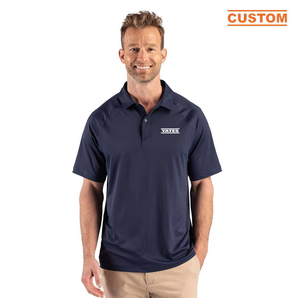 Cutter & Buck Prospect Recycled Featherlight Stretch Mens Sport Polo