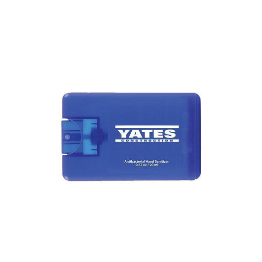 Yates Credit Card Style Antibacterial Hand Sanitizer Spray