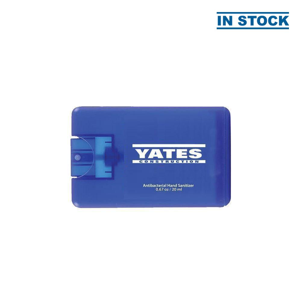 Yates Credit Card Style Antibacterial Hand Sanitizer Spray