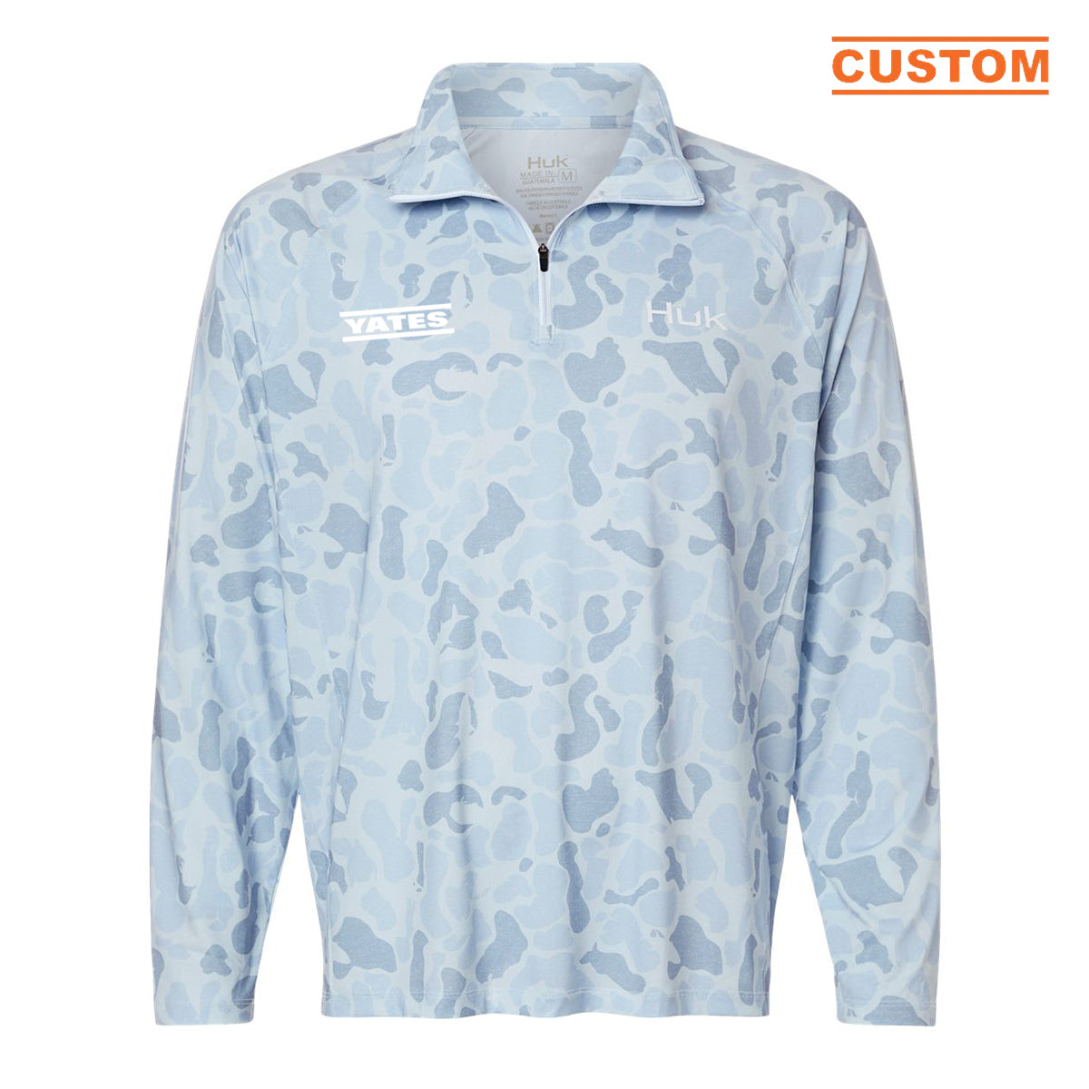 HUK Men's Airweight KC Printed Quarter-Zip Pullover