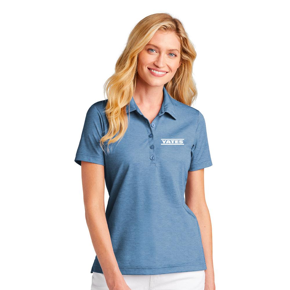 Yates TravisMathew Ladies Oceanside Heather Polo