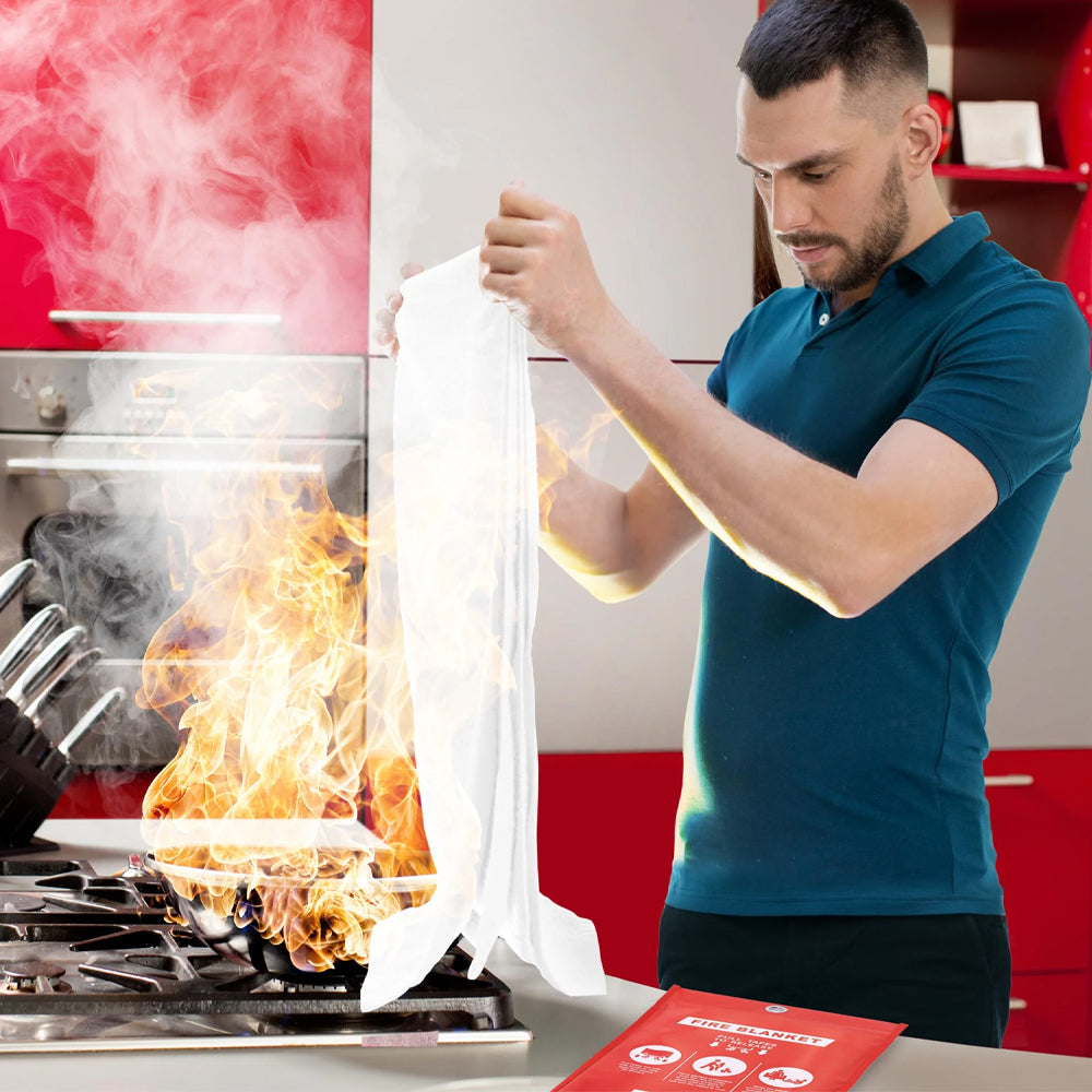 40" x 40" Fiberglass Emergency Fire Blanket