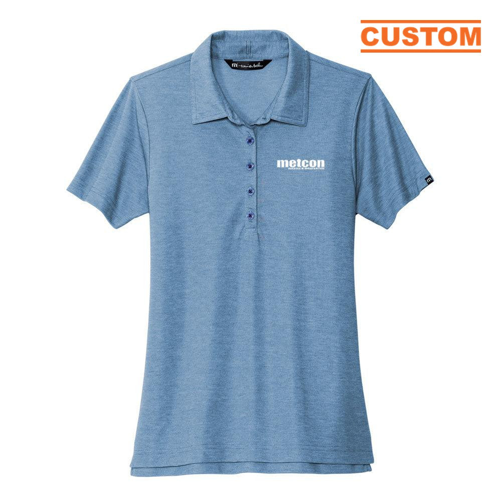 Yates-Metcon TravisMathew Ladies Oceanside Heather Polo
