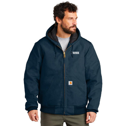 Yates Carhartt Quilted-Flannel-Lined Duck Active Jac